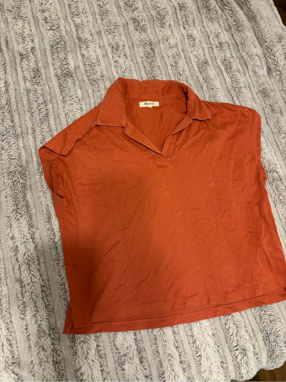 Madewell Rust Orange Tank Top